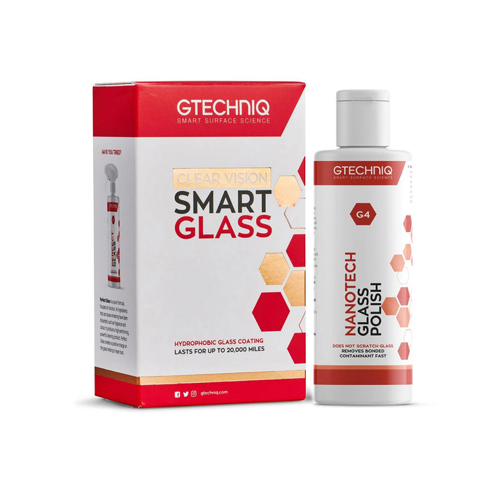 Gtechniq Smart Glass G1 G2 G4 Glasversiegelung Auto Scheibenversiegelung Set