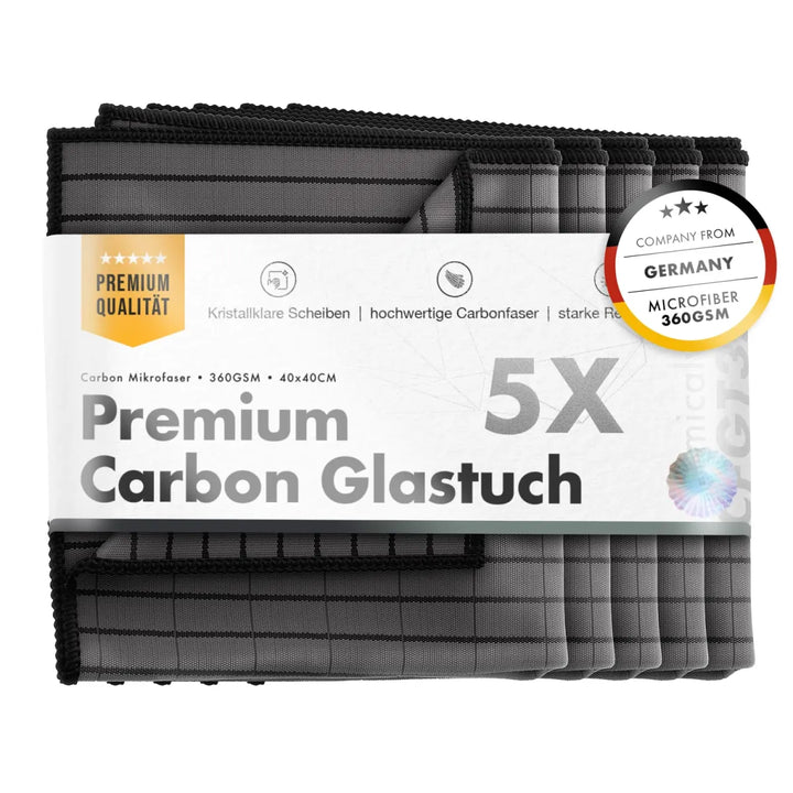 ChemicalWorkz Carbon Fiber Glass Towel 360GSM 40x40cm 5er Pack