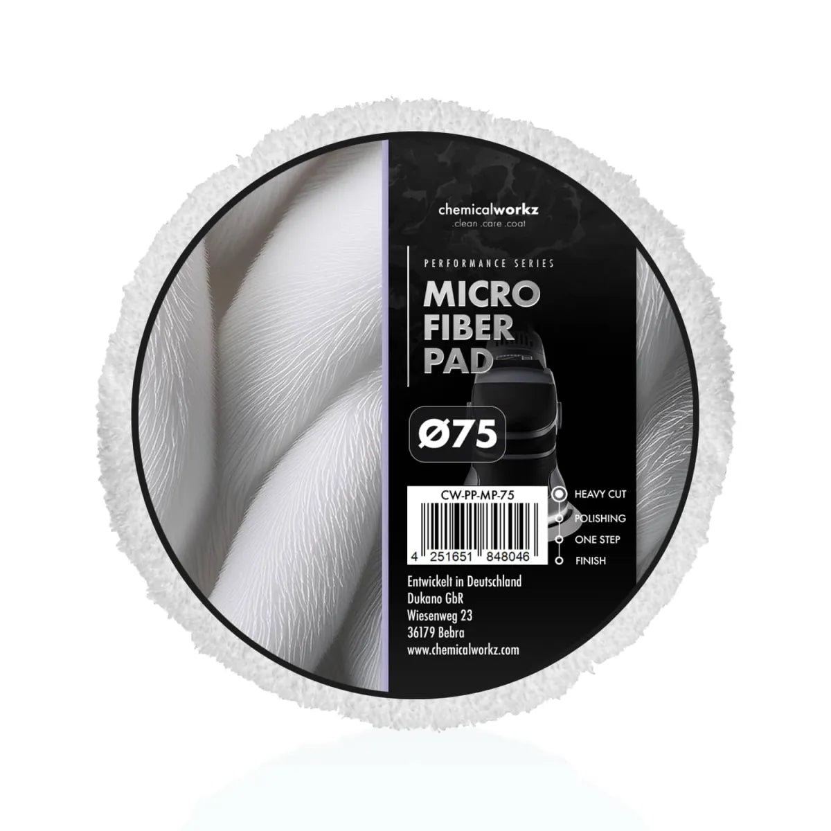 chemicalworkz Microfiber Performance Pad 75mm