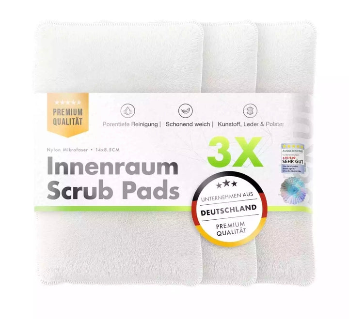 Chemicalworkz Scrub Pads 3er Set Innenraumreinigung Auto Kunststoff