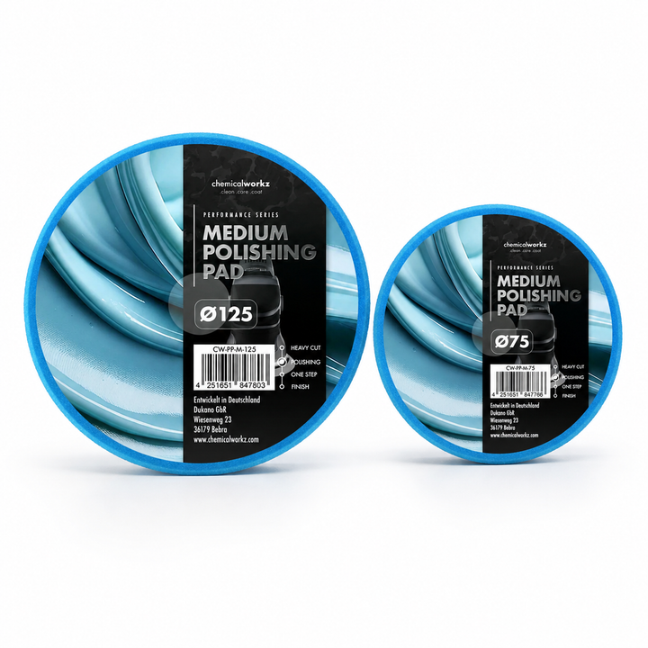 Chemicalworkz Medium Cut Polierpad Blau Polierschwamm Exzenter