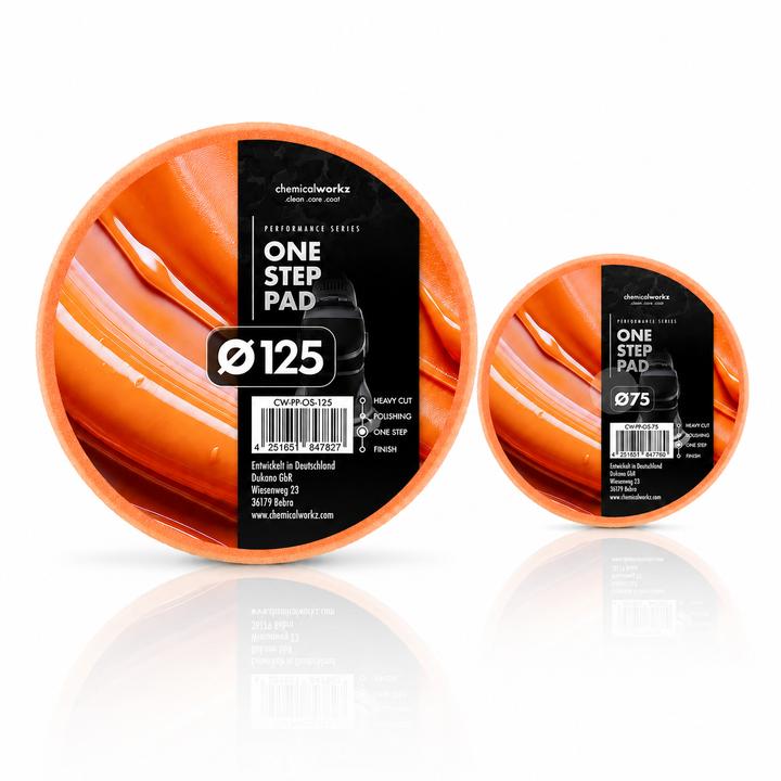 Chemicalworkz One Step Pad Polierschwamm Medium Cut Exzenter