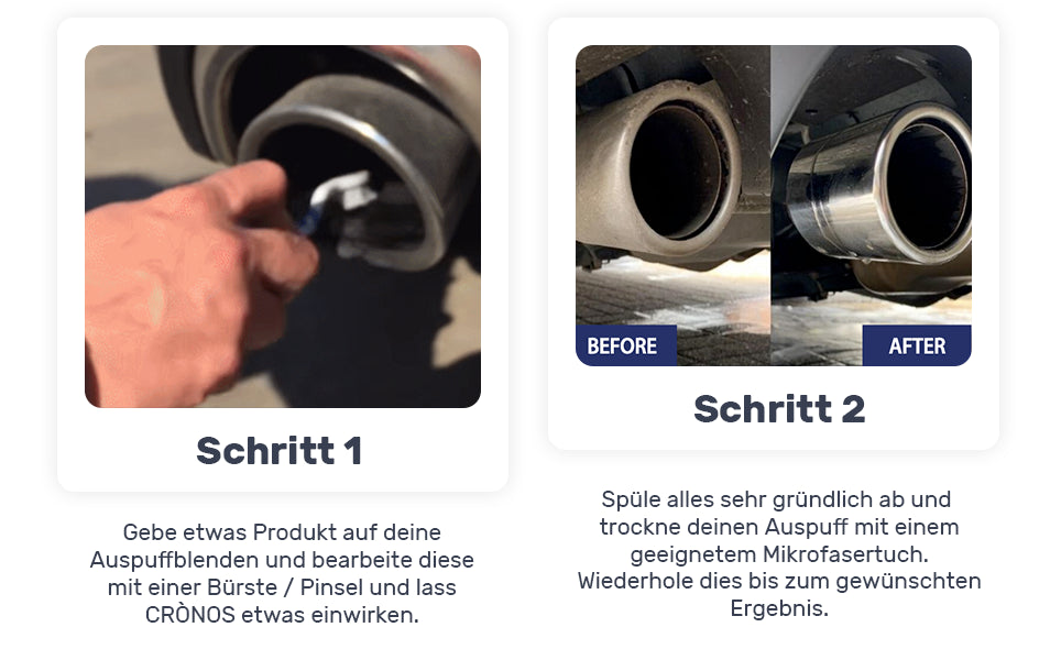 Crònos Anwendung Schritt 1 und 2