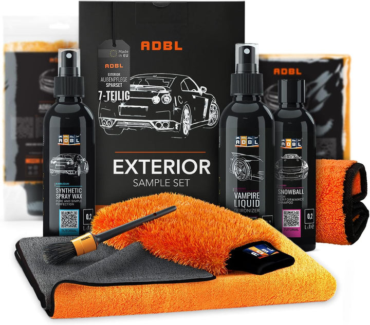 ADBL Exterior Sample Set Außenpflege Komplettset 7-teilig Auto