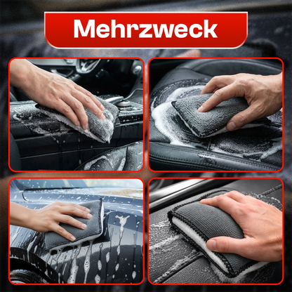 Detail X Innenraum Scrub Pad 4er Set Auto Reinigungspads für Kunststoff Leder – Produktansicht 7