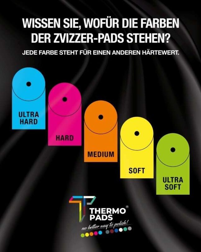 ZviZZer Thermo Trapez Pad Red Ø 125 / 140 mm