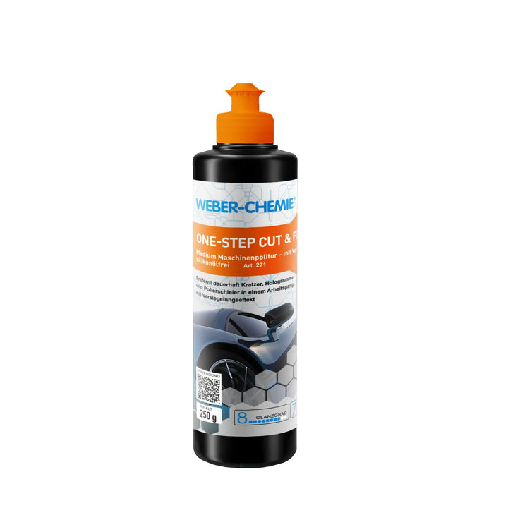 Weber Chemie ONE STEP CUT & FINISH 250g All-in-One Step Politur Auto Silikonfrei