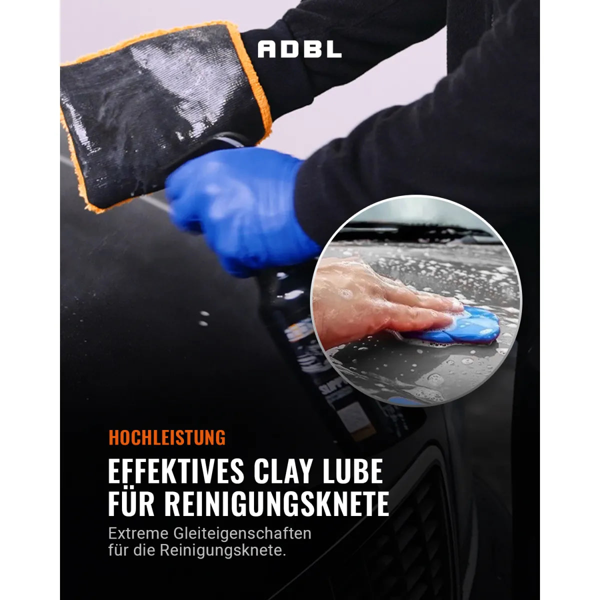 Effektives Clay Lube für Reinigungsknete