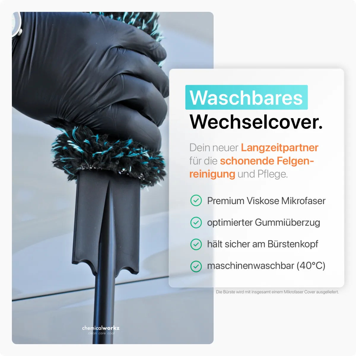 Waschbares Wechselcover aus Premium Viskose Mikrofaser
