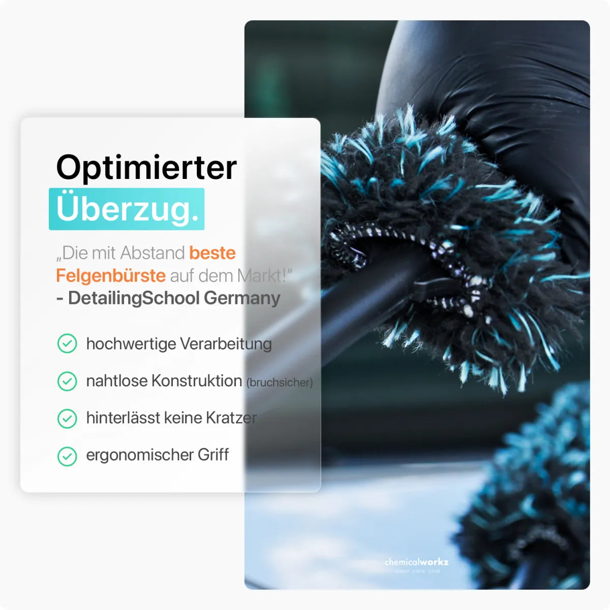 Optimierter Überzug