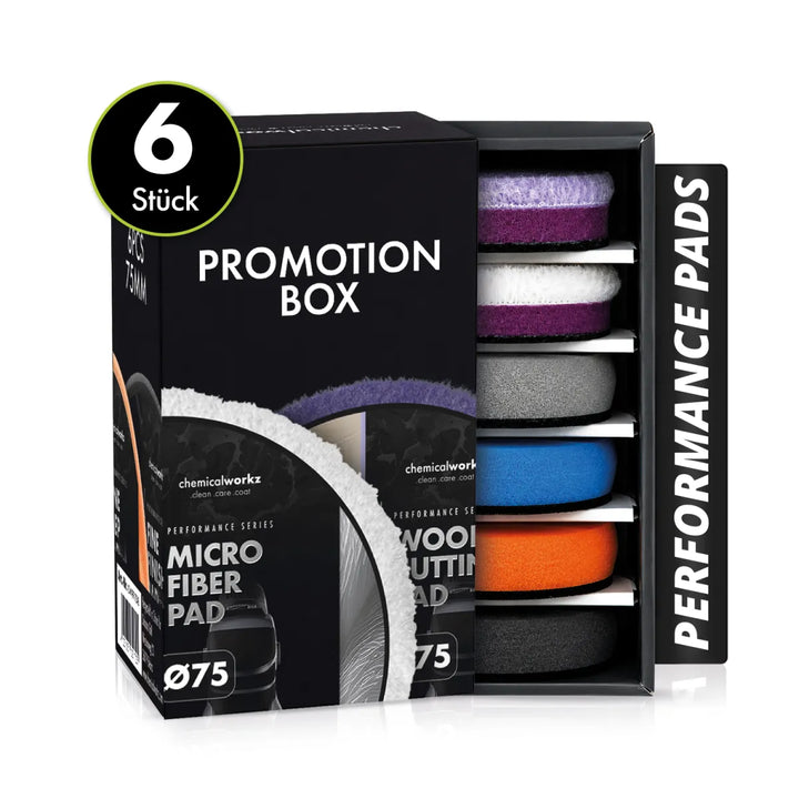 chemicalworkz Performance Pads Promotion Box 6tlg 75mm