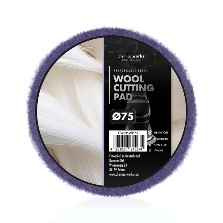 chemicalworkz Wool Cutting Perfomance Pad 75mm
