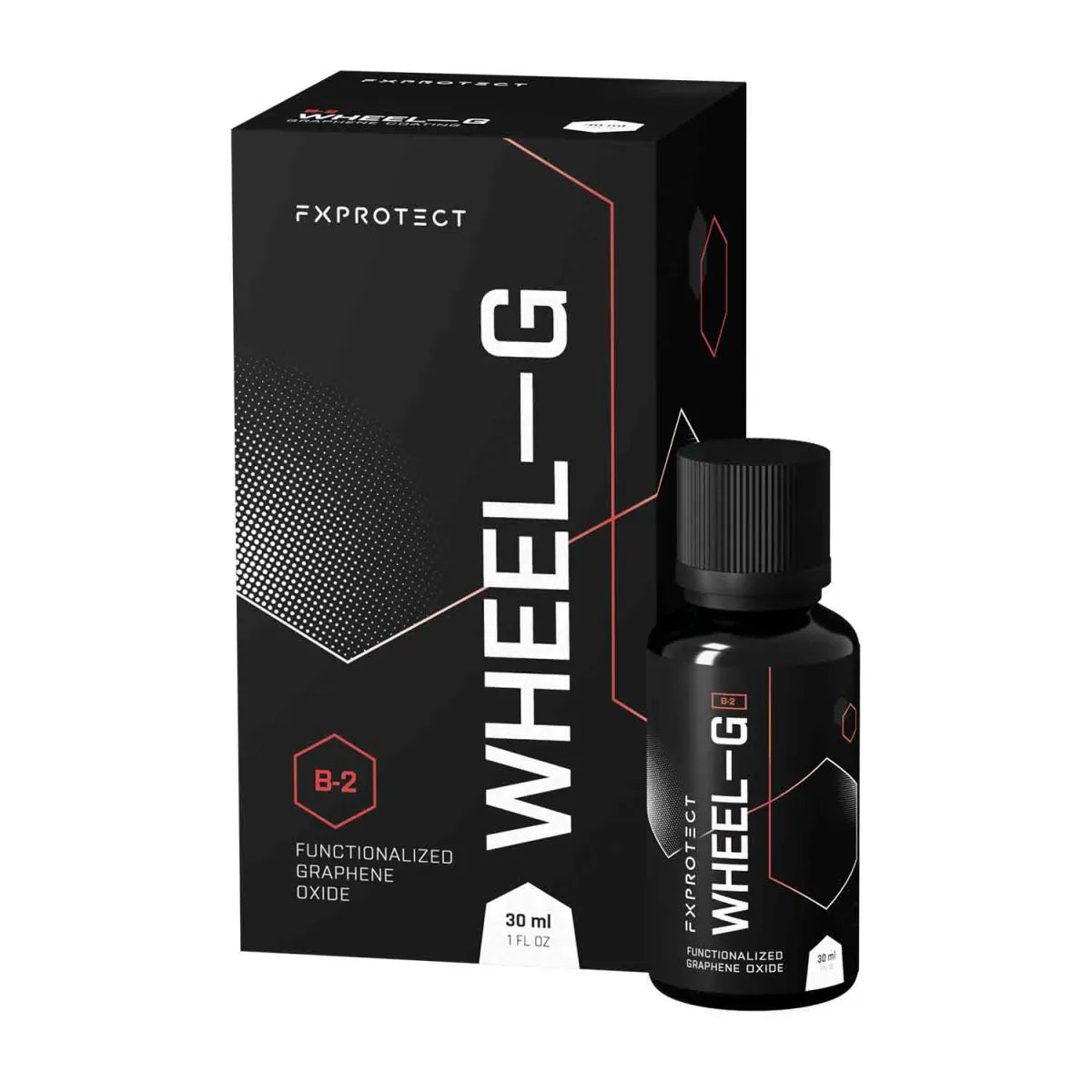 FX Protect WHEEL-G B-2 Graphen-Felgenversiegelung 30ml – Produktansicht mit Verpackung