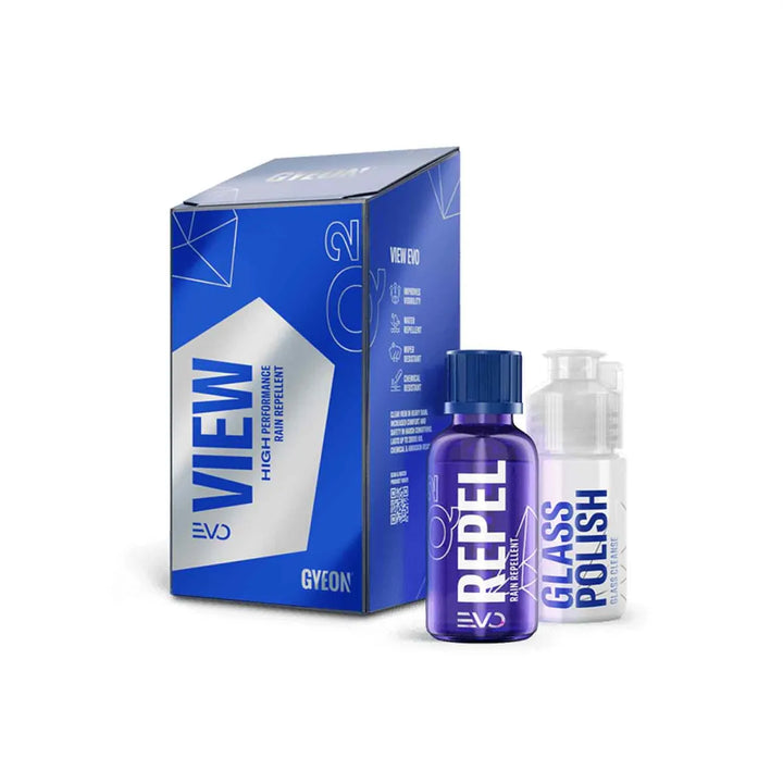 Gyeon Q² View EVO Scheibenversiegelung 20ml Set mit Repel und Glass Polish