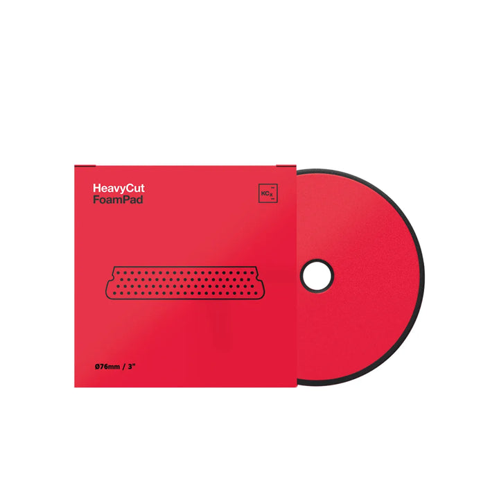 Koch Chemie Heavy Cut Foam Pad Ø76mm Rot