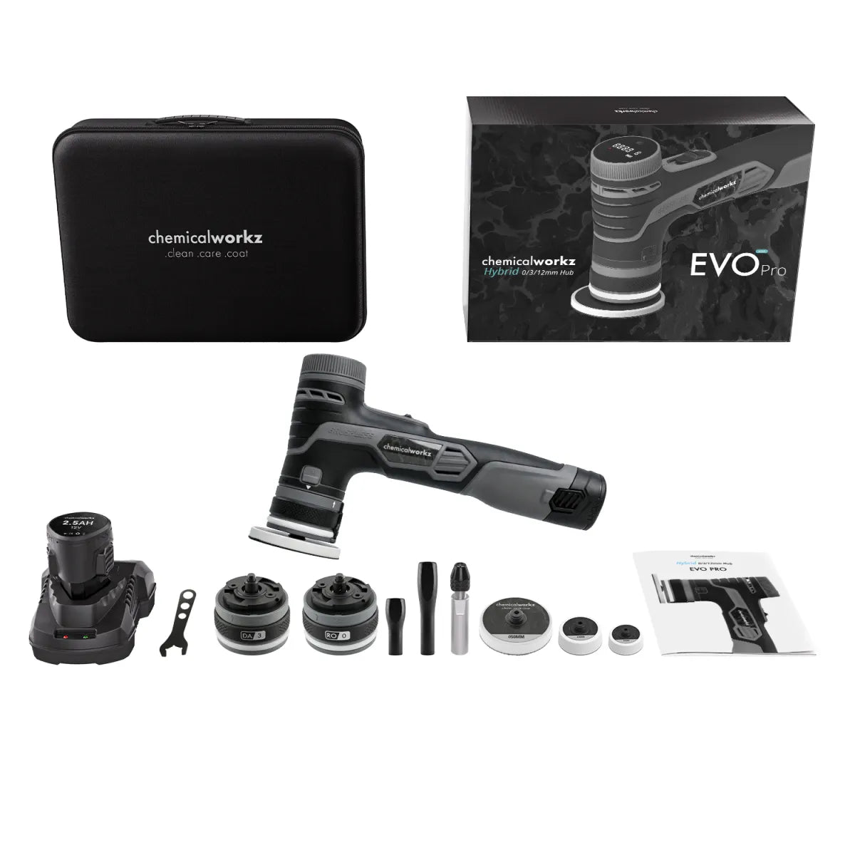 Chemicalworkz EVO Mini Pro Akku Hybrid-Exzenter Poliermaschine kabellos – Produktansicht 2