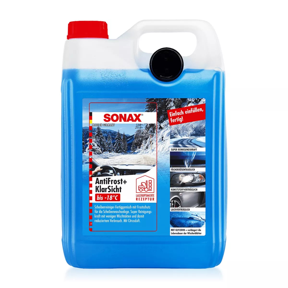 SONAX Anti Frost Scheibenreiniger Winter Scheibenwaschanlage Auto