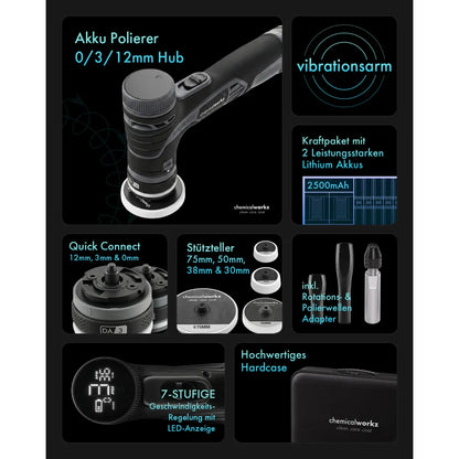 Chemicalworkz EVO Mini Pro Akku Hybrid-Exzenter Poliermaschine kabellos – Produktansicht 3
