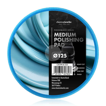 Chemicalworkz Medium Cut Polierpad Blau Polierschwamm Exzenter – Produktansicht 3