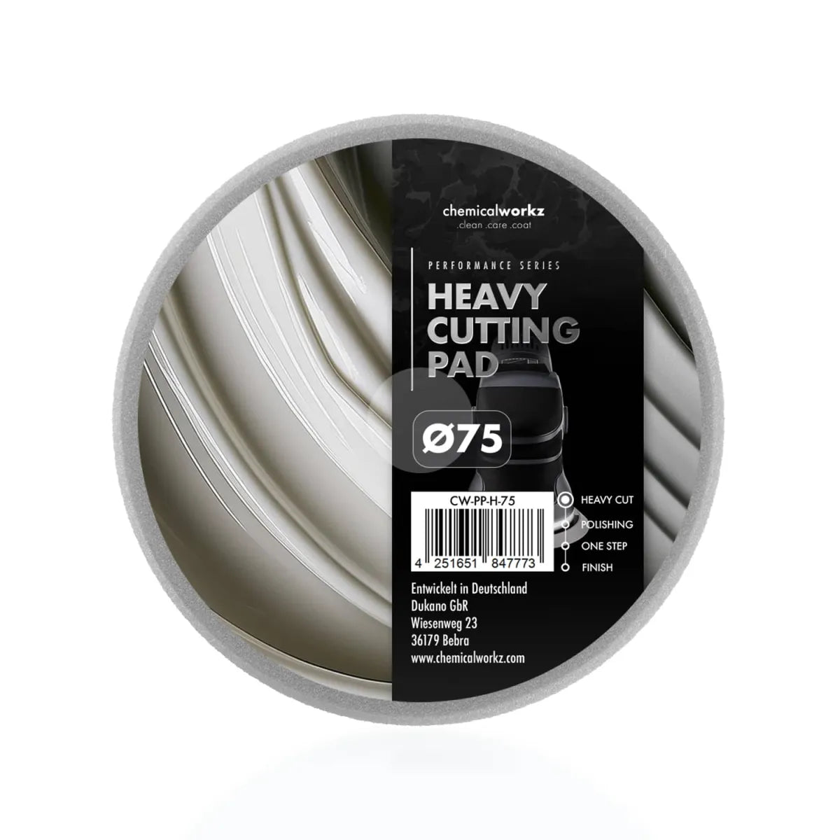 Chemicalworkz Heavy Cut Polierpad Hart Exzenter Poliermaschine – Produktansicht 2