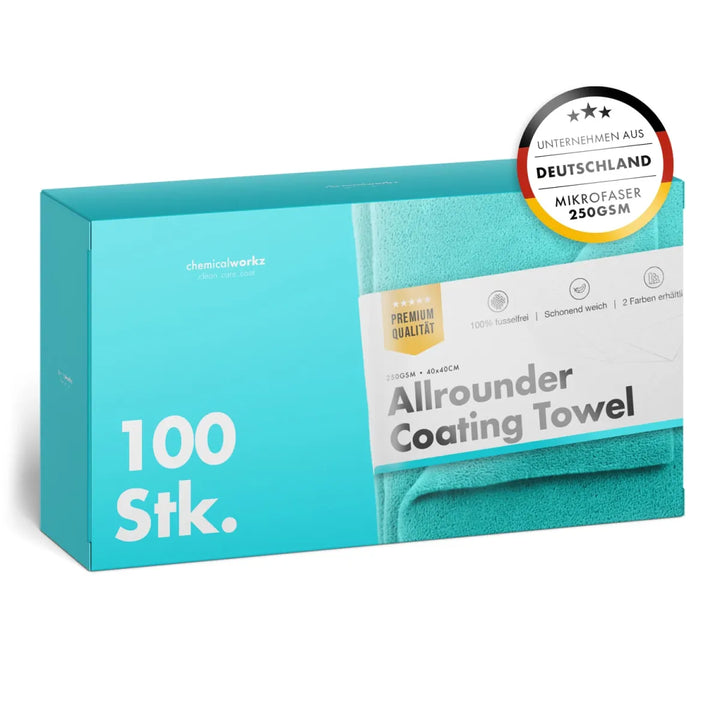 Chemicalworkz Allrounder Coating Towel Mikrofaser 250 GSM 40x40cm 100er Pack