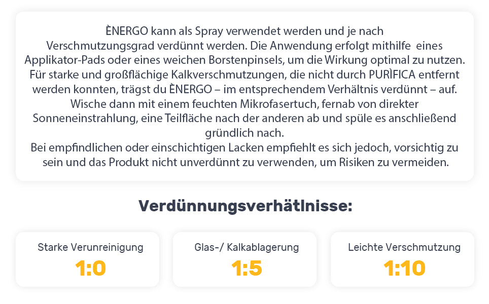 Labocosmetica Energo Wasserfleckenentferner Auto Lack & Scheibe Antikalk – Produktansicht 6