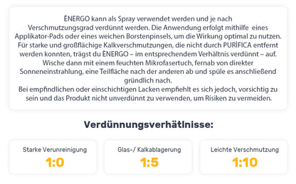 Labocosmetica Energo Wasserfleckenentferner Auto Lack & Scheibe Antikalk – Produktansicht 5