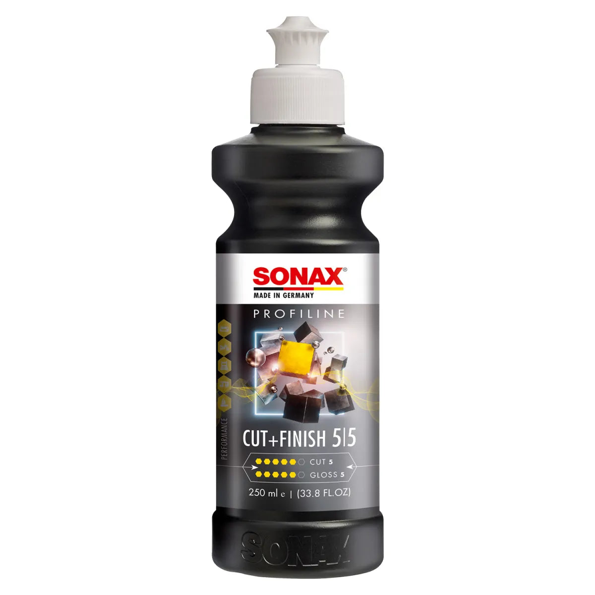 Sonax Profiline Cut+Finish 250 ml – Schleifpolitur mit Cut 5 / Gloss 5