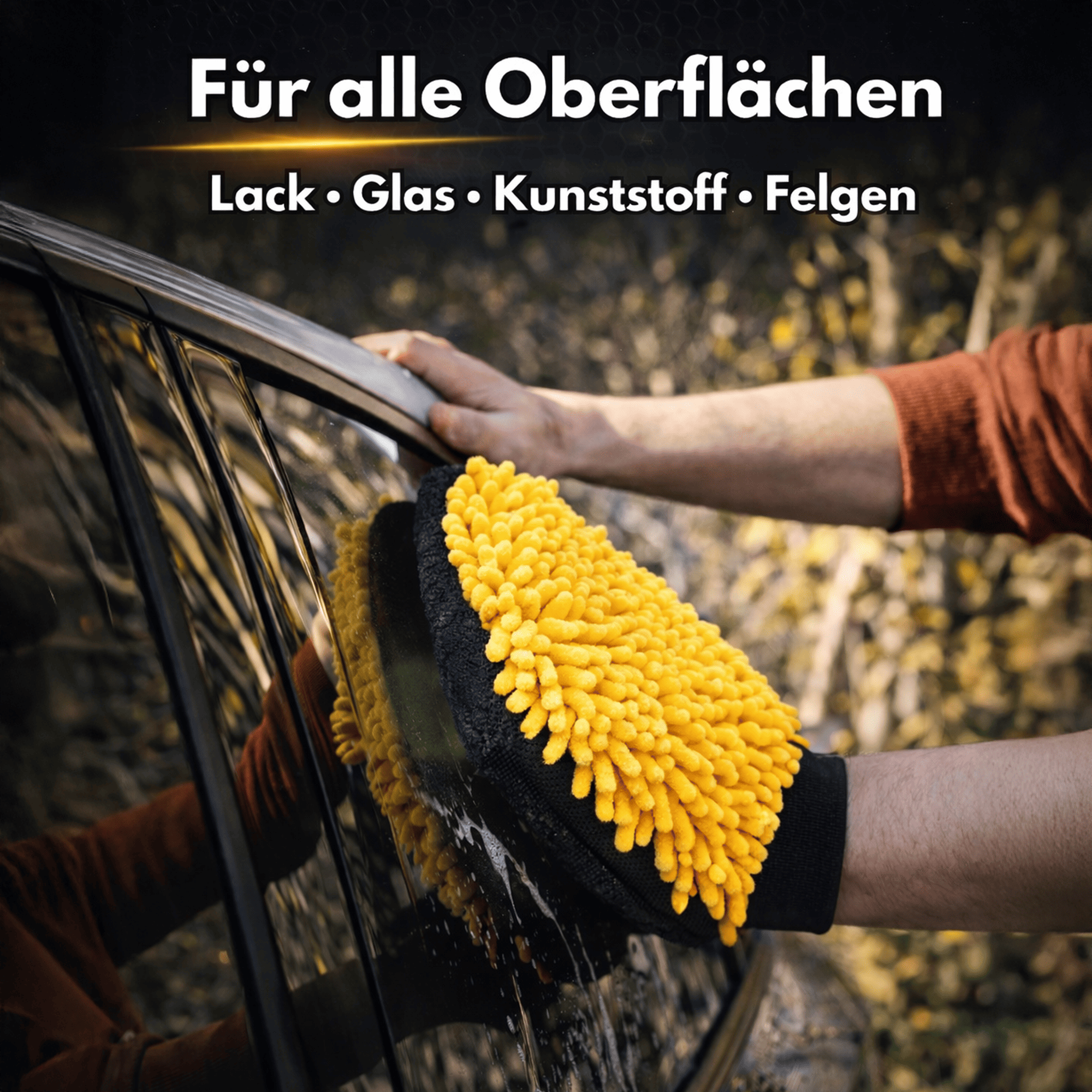 Detail X 3in1 Waschhandschuh für Lack, Glas, Kunststoff und Felgen