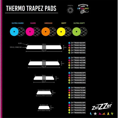 ZviZZer Thermo Trapez Pad Orange Medium One Step Ø 125mm, 75mm
